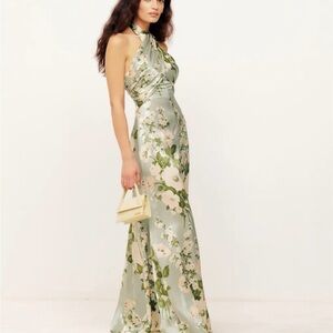 Reformation Petites Veria Silk Dress